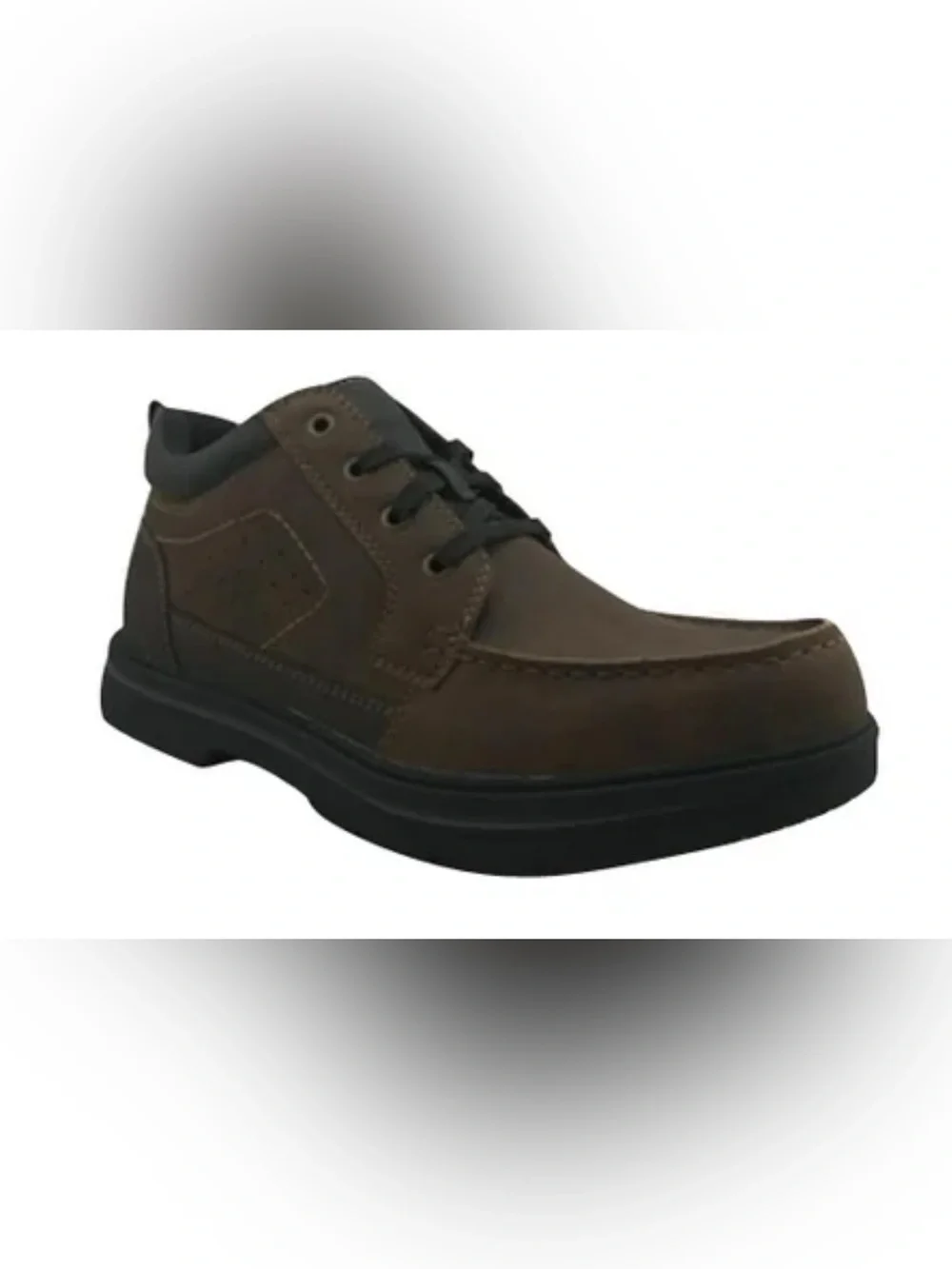 Wrangler Men's Brown Leather-Style Lace-Up mid Boot Shoes size 7